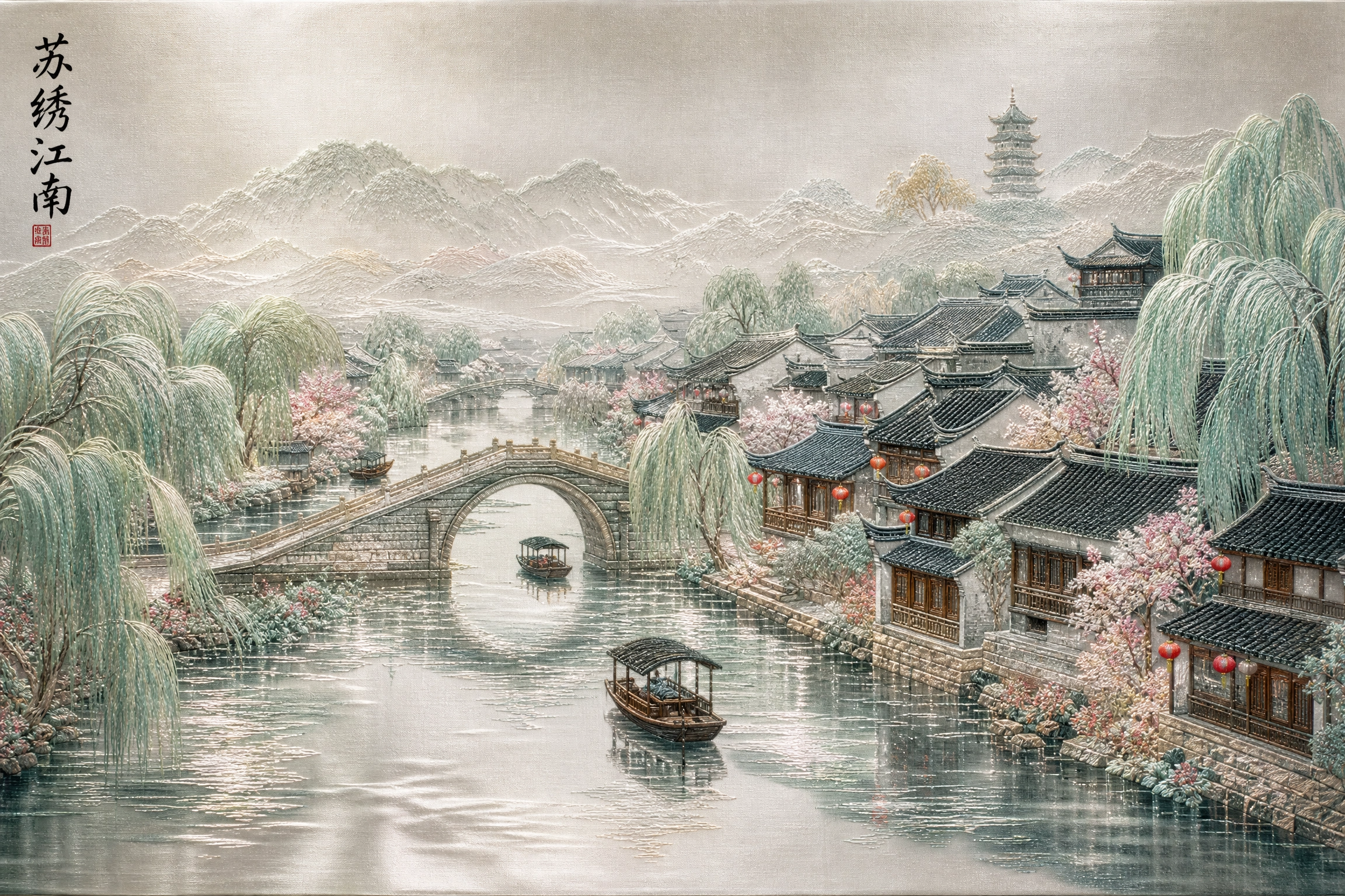 苏绣长卷
